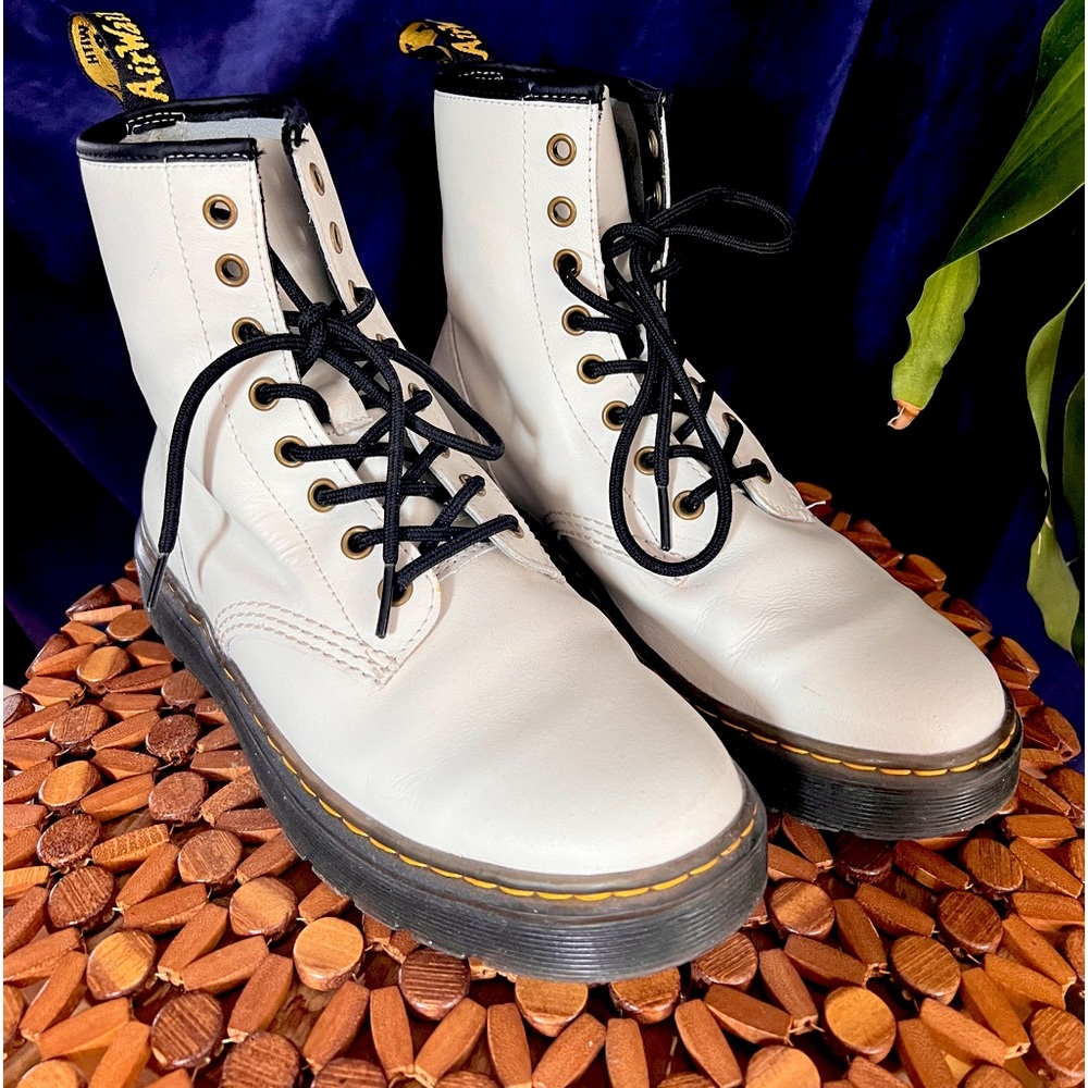 White 1460 Dr Marten Boots
